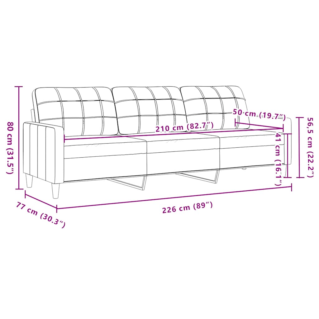 2-dijelni set sofa s jastucima smeđi baršunasti
