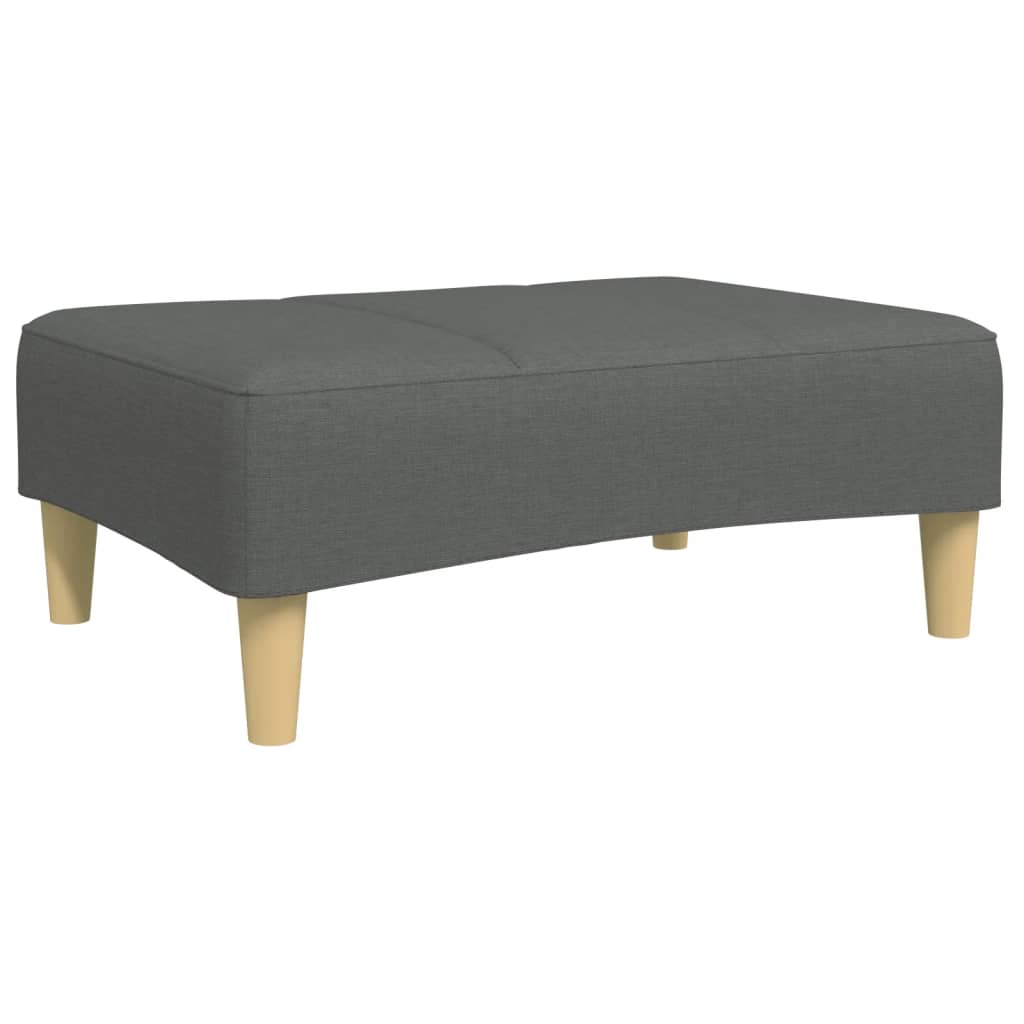 Tabure tamnosivi 77x55x31 cm od tkanine Siva