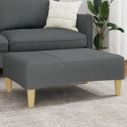 Tabure tamnosivi 77x55x31 cm od tkanine Siva