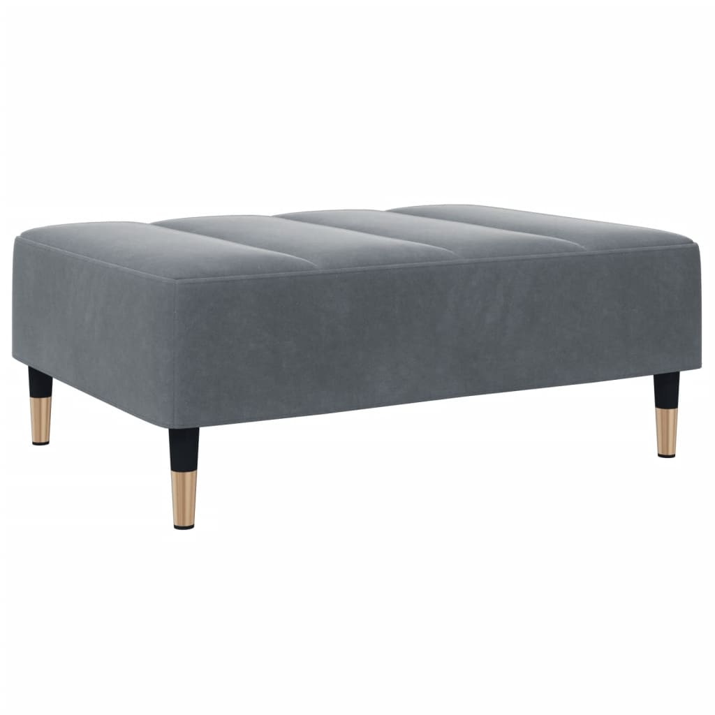 Tabure tamnosivi 77x55x31 cm baršunasti Siva