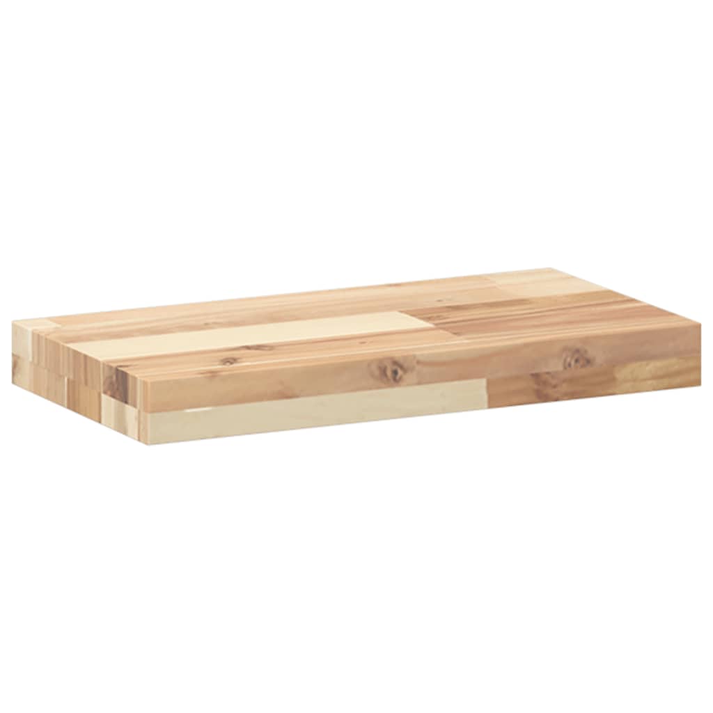 Plutajuća polica 40x20x4 cm Neobrađeno puno drvo akacije