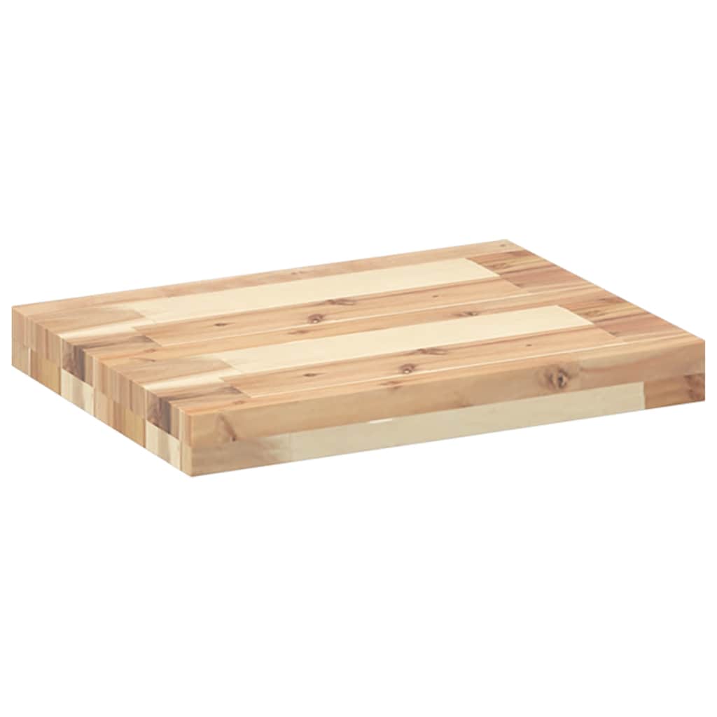 Plutajuća polica 40x30x4 cm Neobrađeno puno drvo akacije