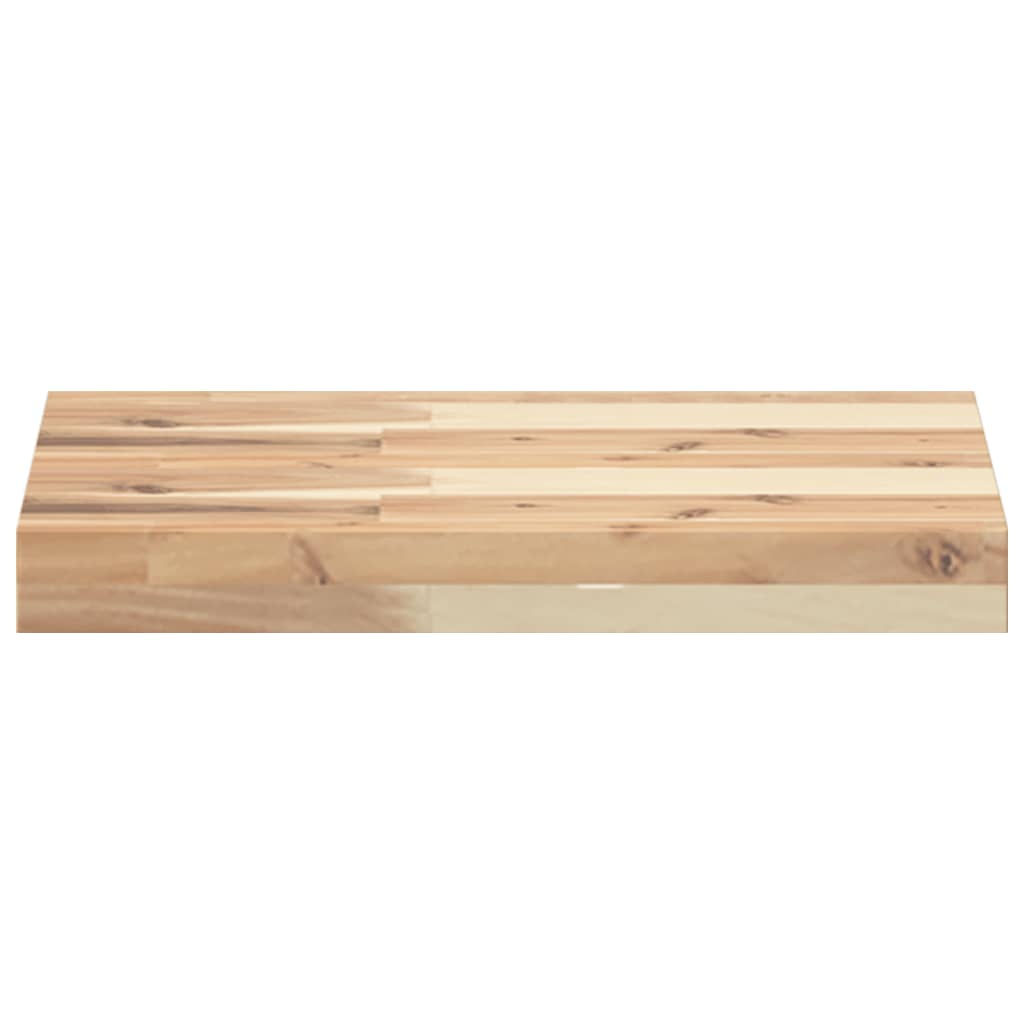 Plutajuće police 3 kom 60x30x4 cm Neobrađeno puno drvo akacije