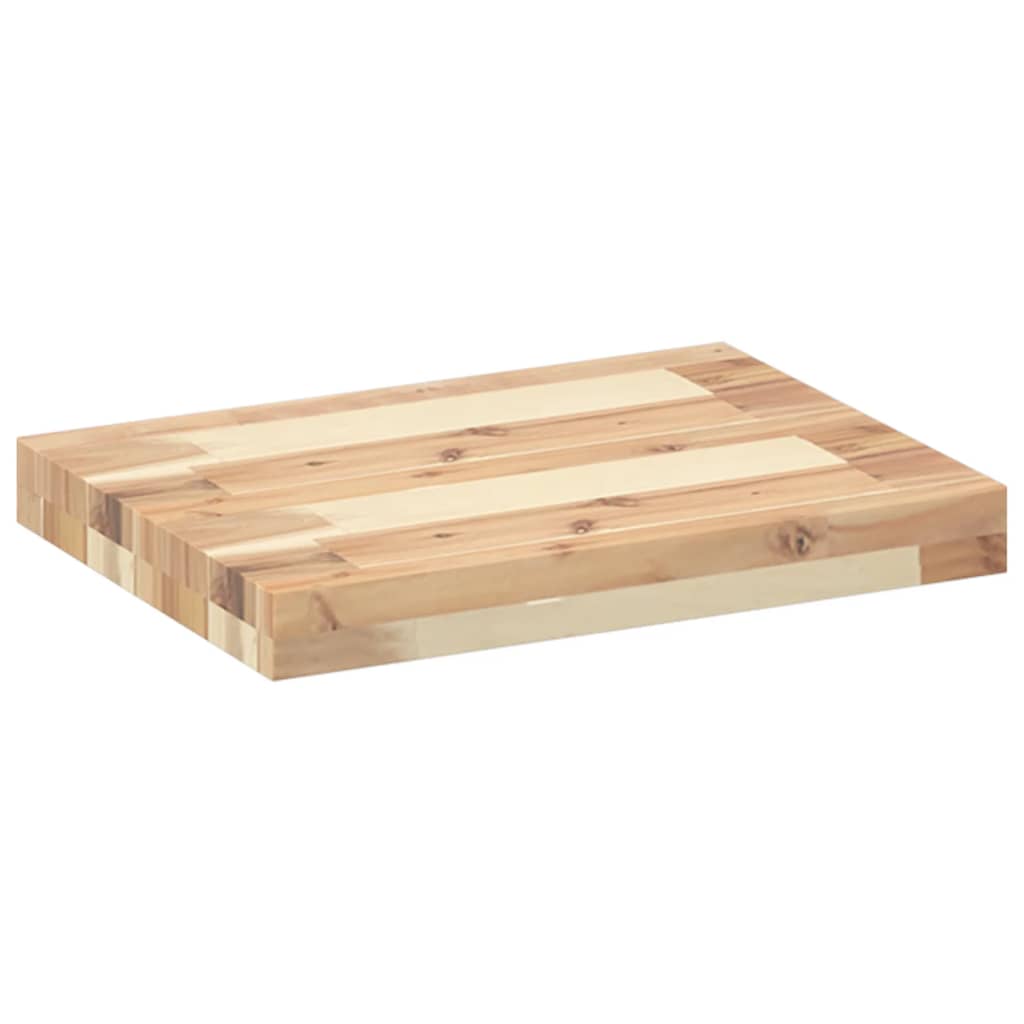 Plutajuće police 4 kom 60x30x4 cm Neobrađeno puno drvo akacije