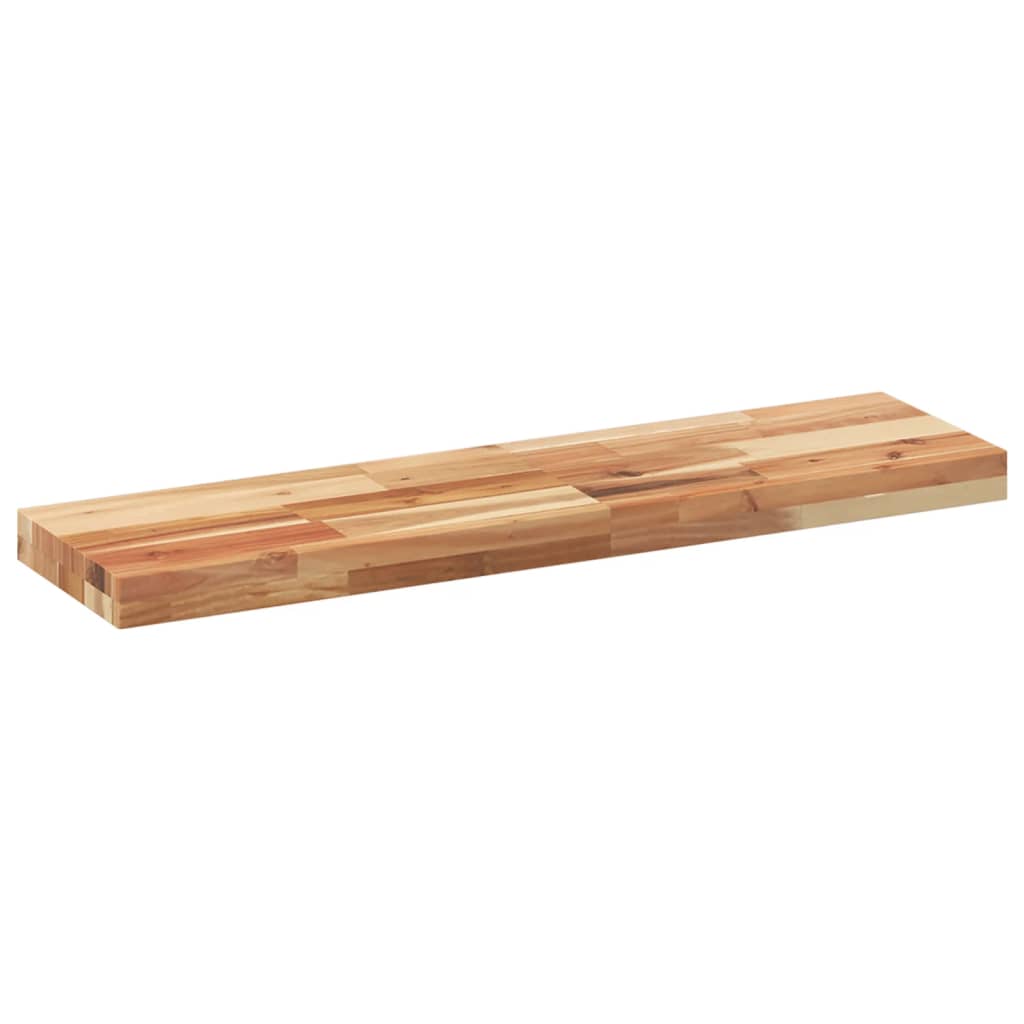 Plutajuće police 2 kom 100x20x4 cm Masivno drvo akacije s uljnim premazom