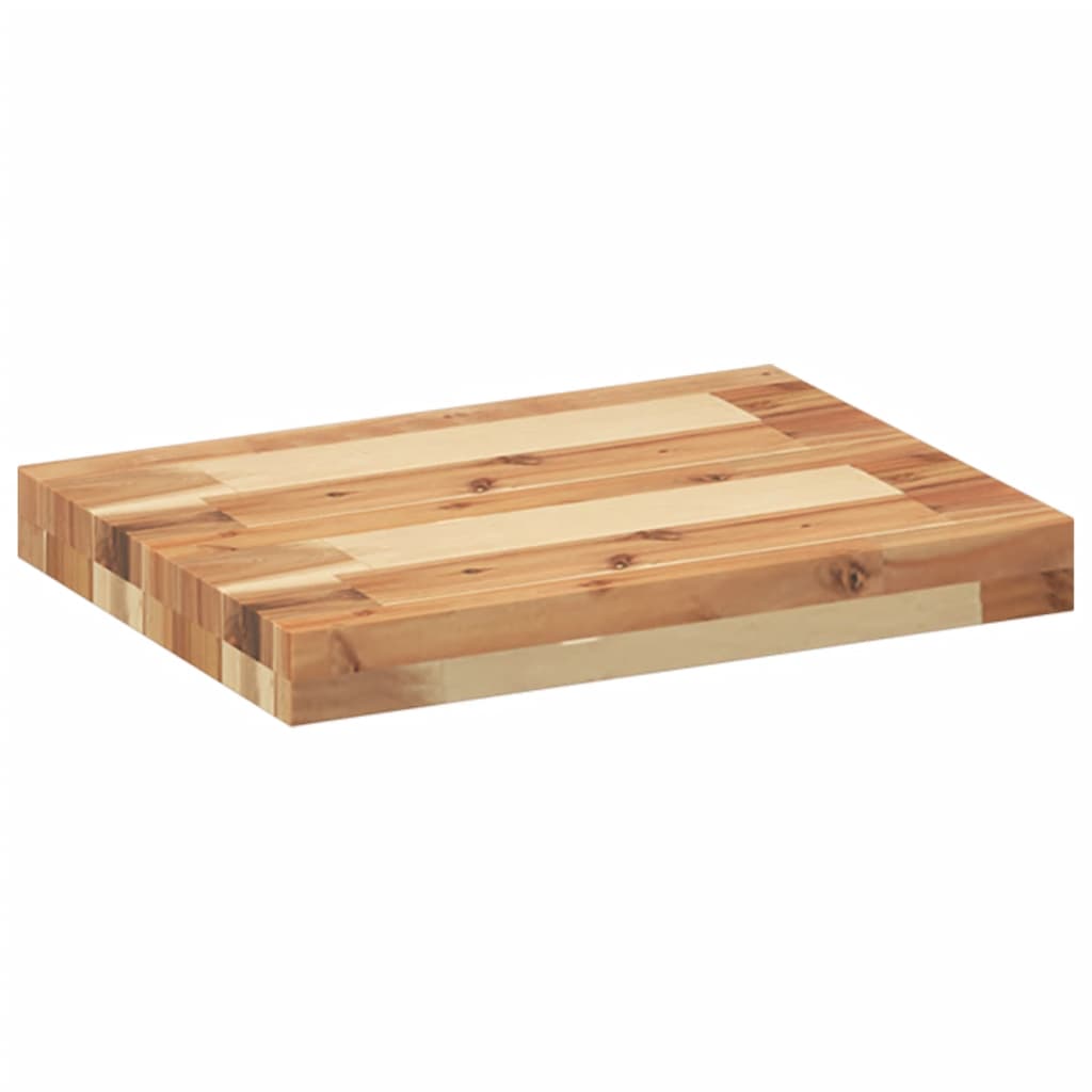 Plutajuće police 4 kom 60x30x4 cm Masivno drvo akacije s uljnim premazom