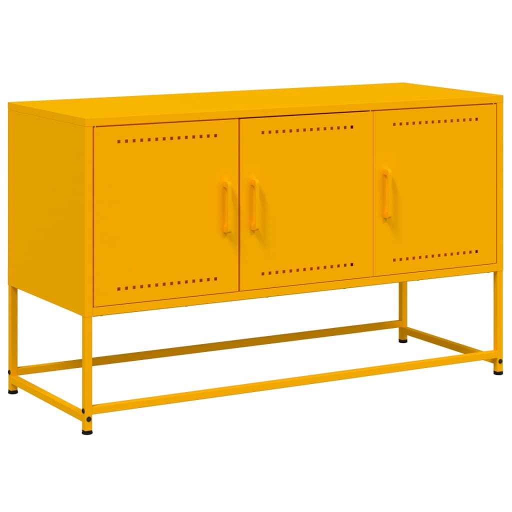 TV ormarić boja senfa 100,5 x 39 x 60,5 cm čelični