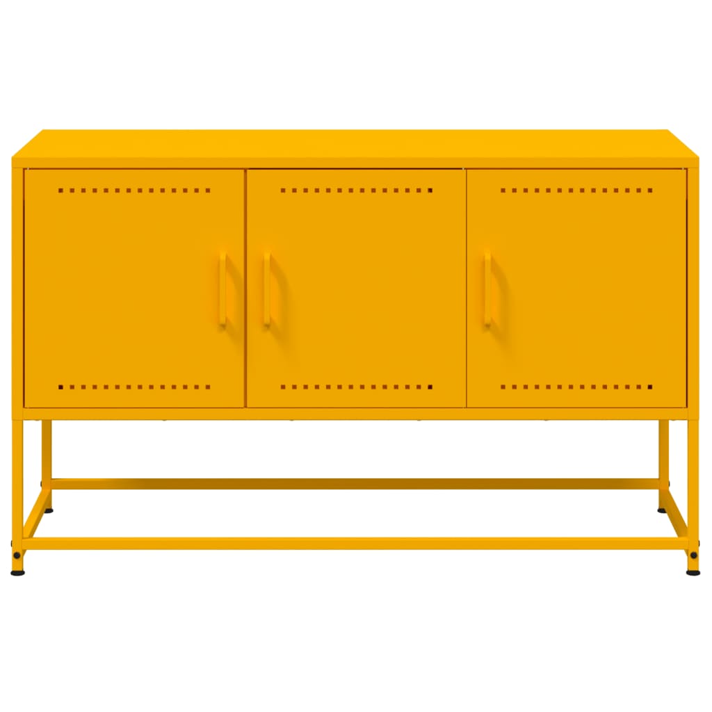 TV ormarić boja senfa 100,5 x 39 x 60,5 cm čelični