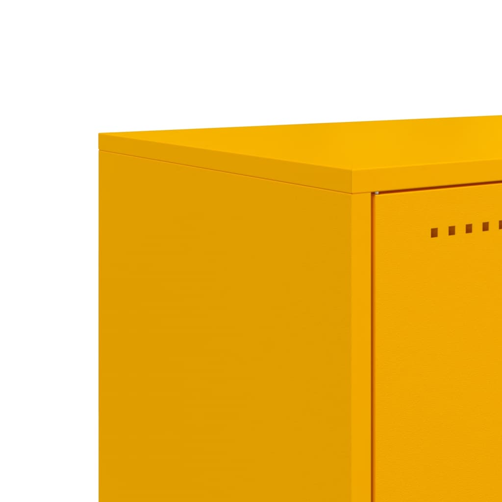 TV ormarić boja senfa 100,5 x 39 x 60,5 cm čelični