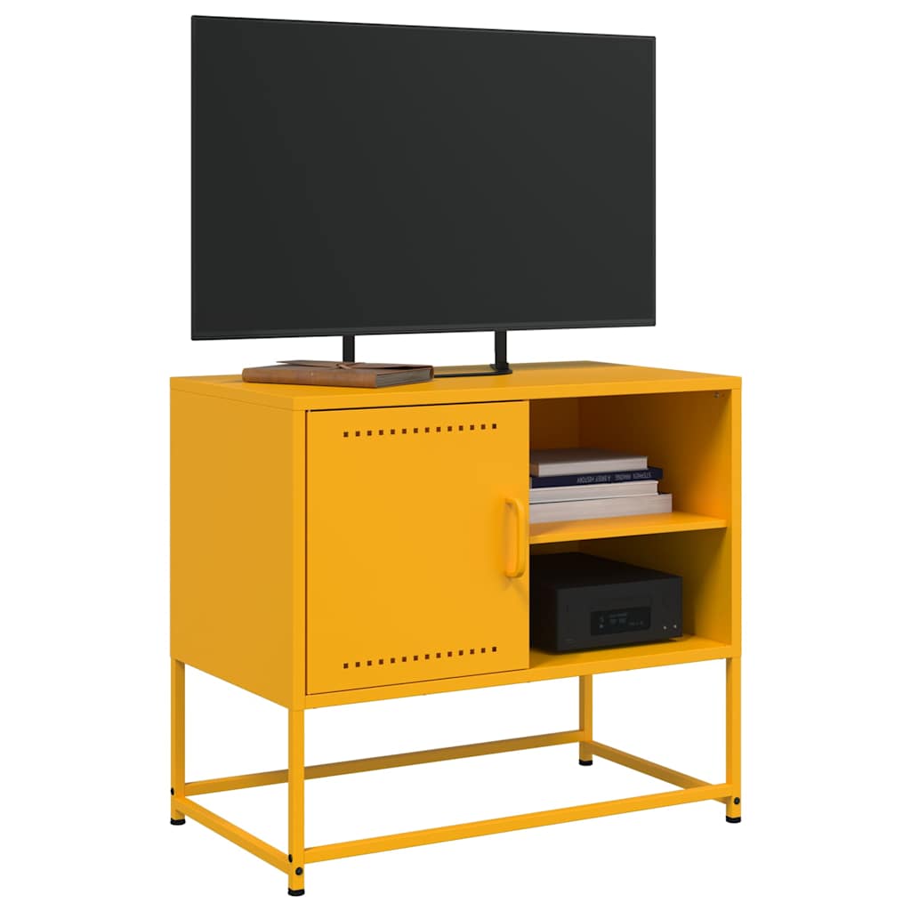 TV ormarić boja senfa 68x39x60,5 cm čelični
