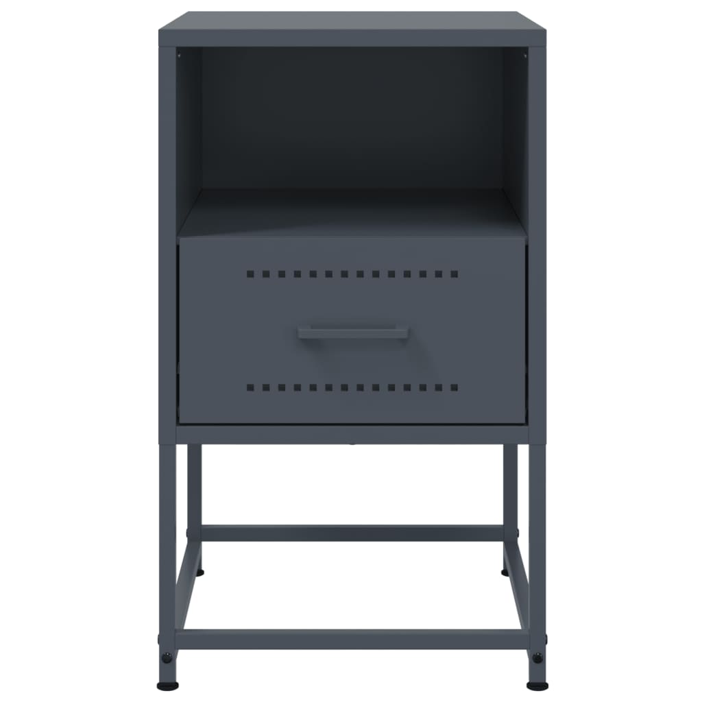 Noćni ormarić antracit 36 x 39 x 60,5 cm čelični