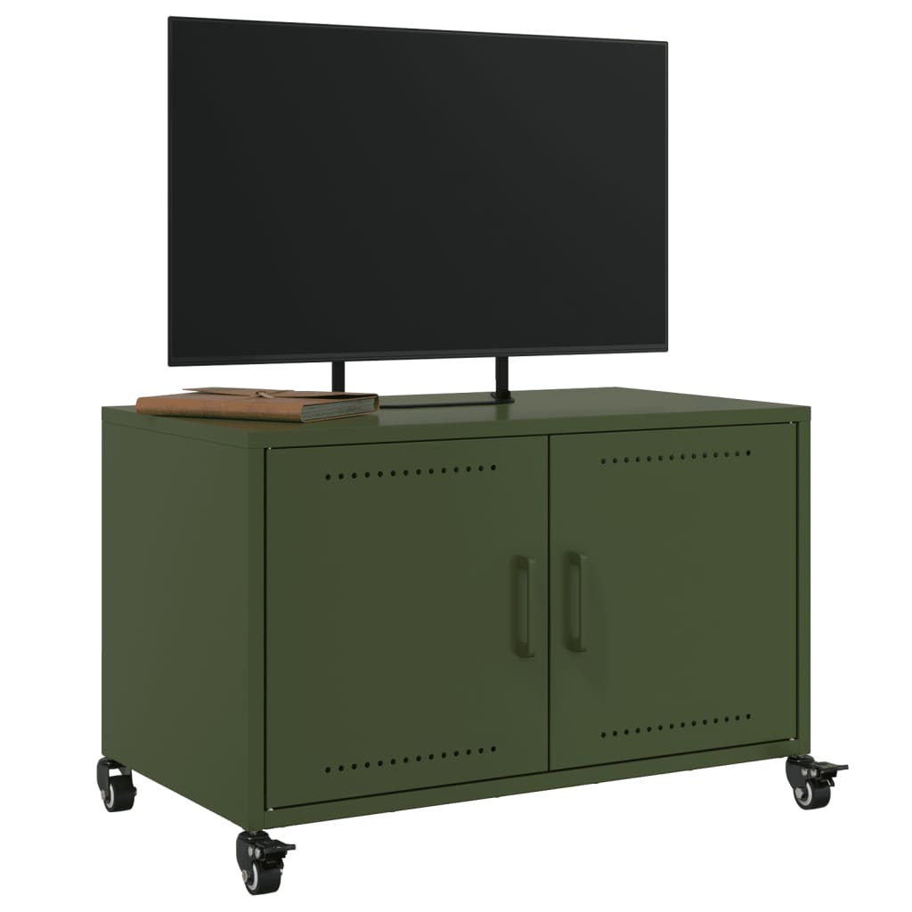 TV ormarić maslinastozeleni 68 x 39 x 43,5 cm čelični