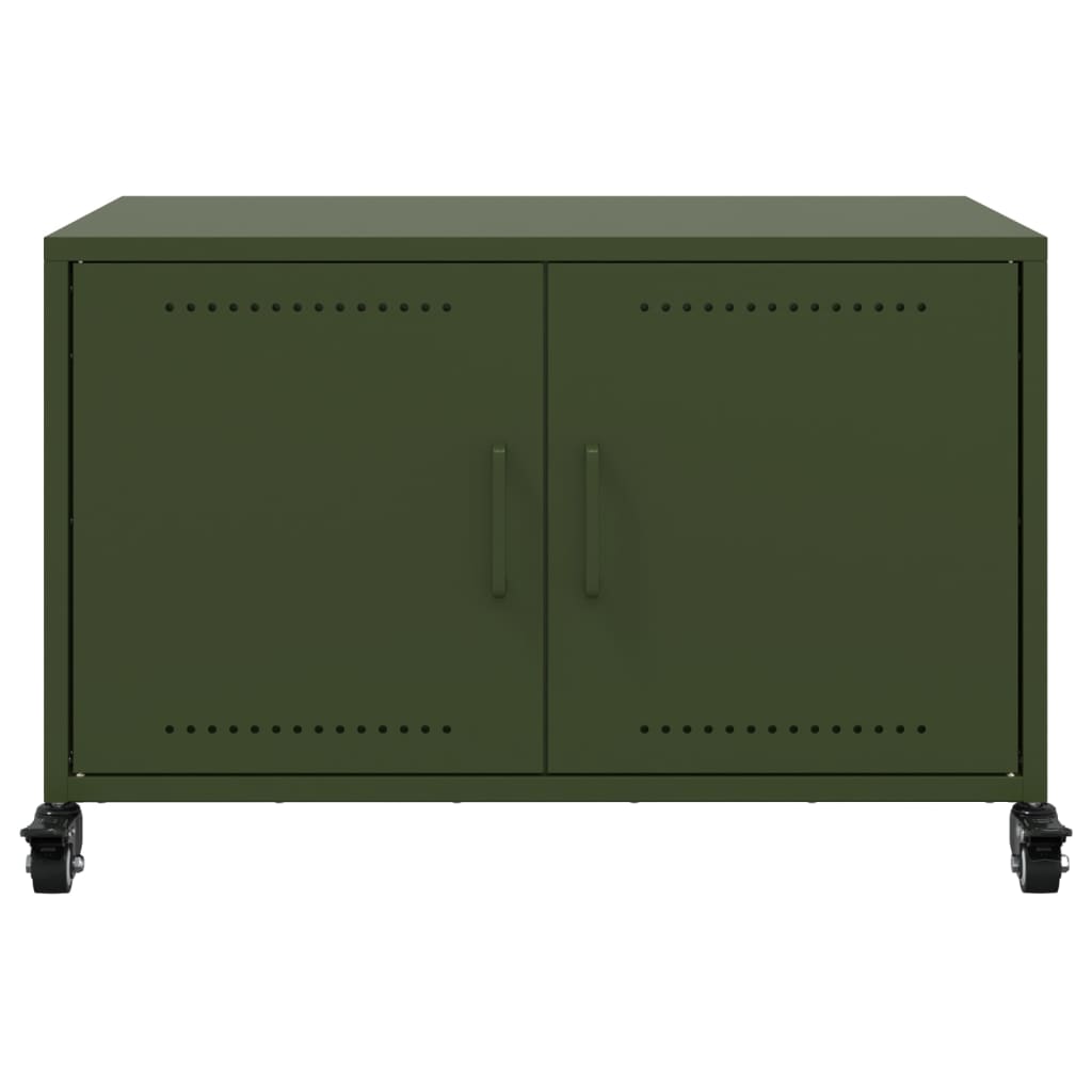 TV ormarić maslinastozeleni 68 x 39 x 43,5 cm čelični