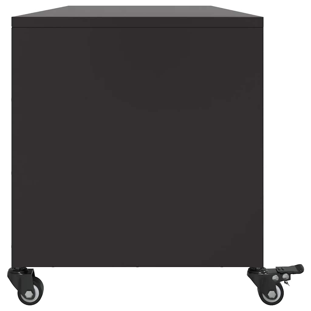 TV ormarić crni 100,5x39x43,5 cm čelik