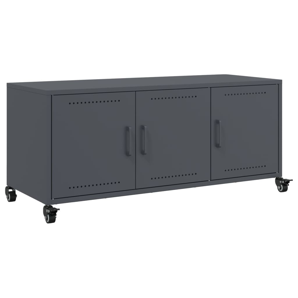 TV ormarić antracit 100,5 x 39 x 43,5 cm čelik