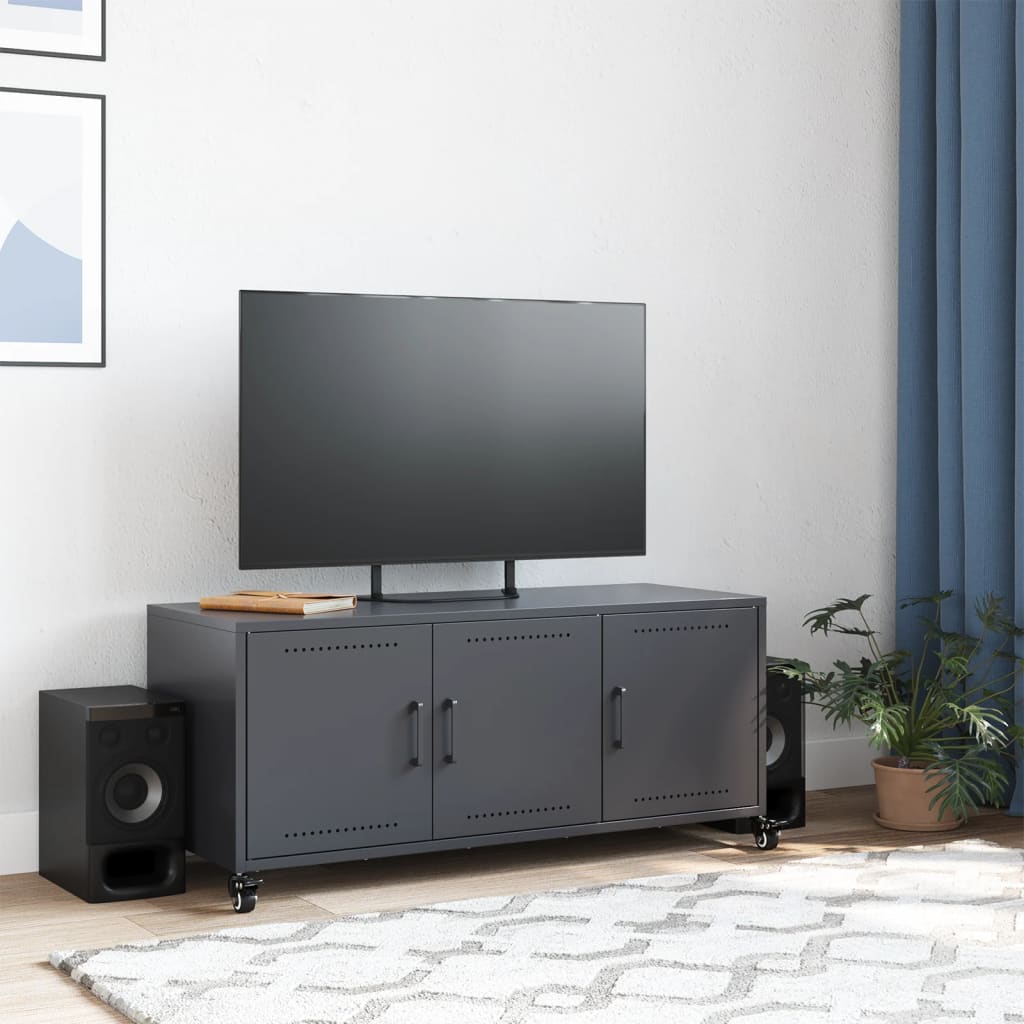 TV ormarić antracit 100,5 x 39 x 43,5 cm čelik
