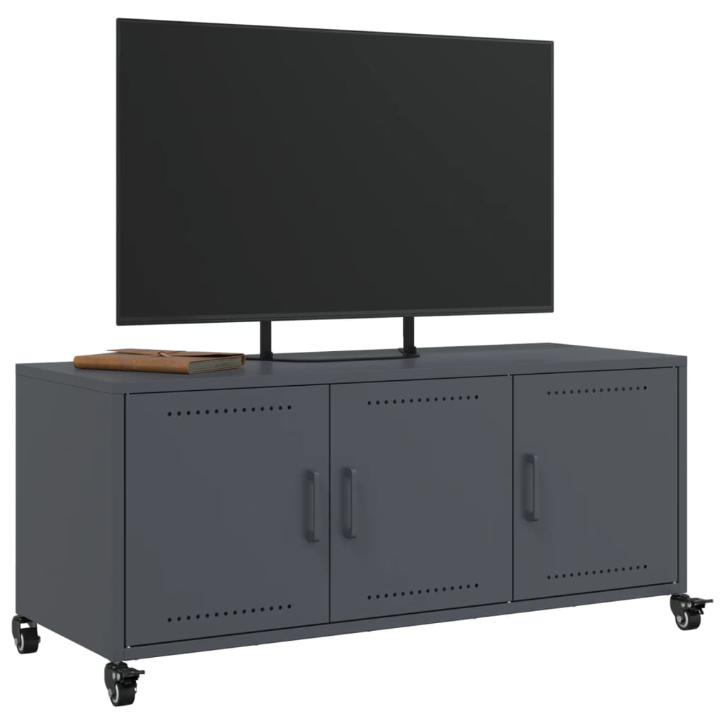 TV ormarić antracit 100,5 x 39 x 43,5 cm čelik