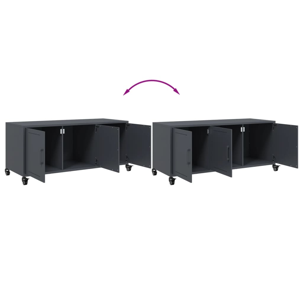 TV ormarić antracit 100,5 x 39 x 43,5 cm čelik
