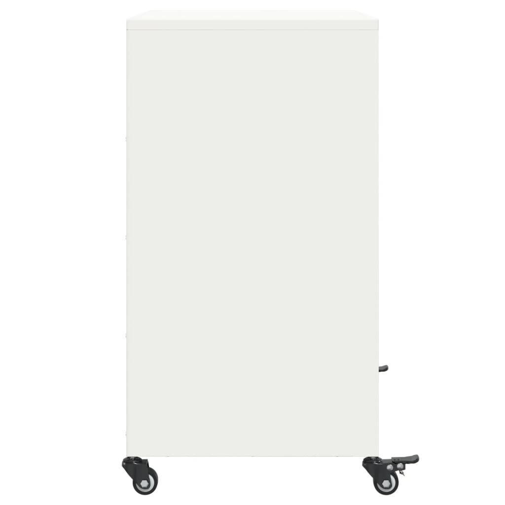 Komoda bijela 68x39x72 cm čelična
