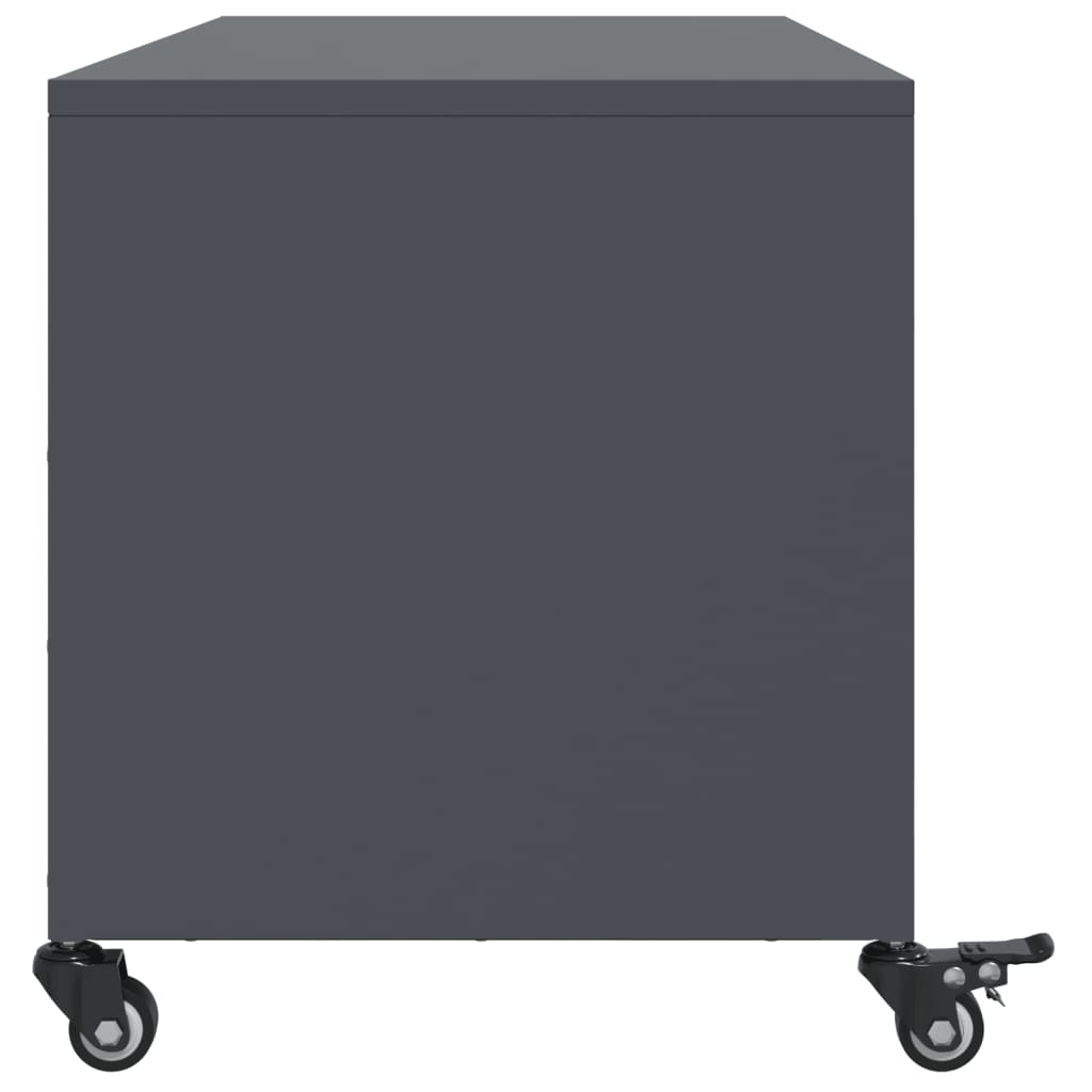 TV ormarić antracit 100,5 x 39 x 43,5 cm čelik Antracitno siva