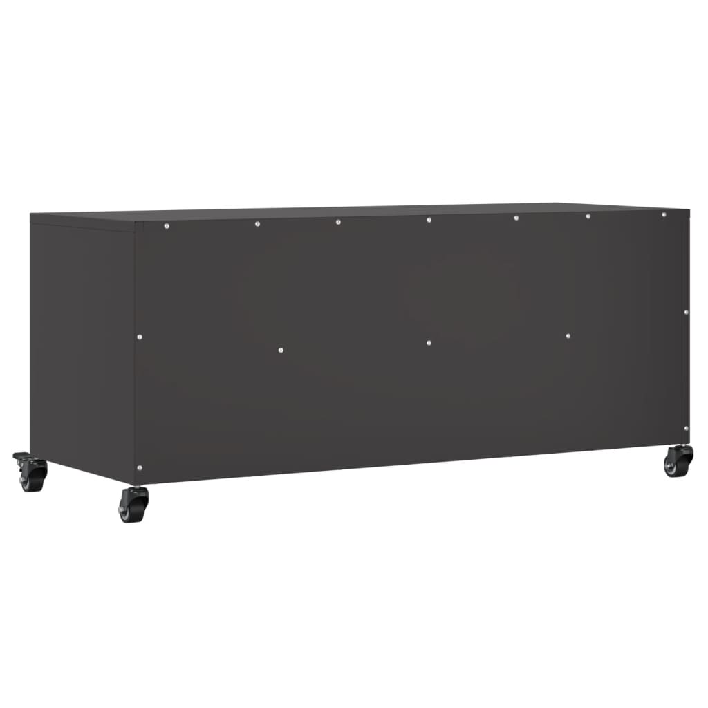 TV ormarić crni 100,5x39x43,5 cm čelik