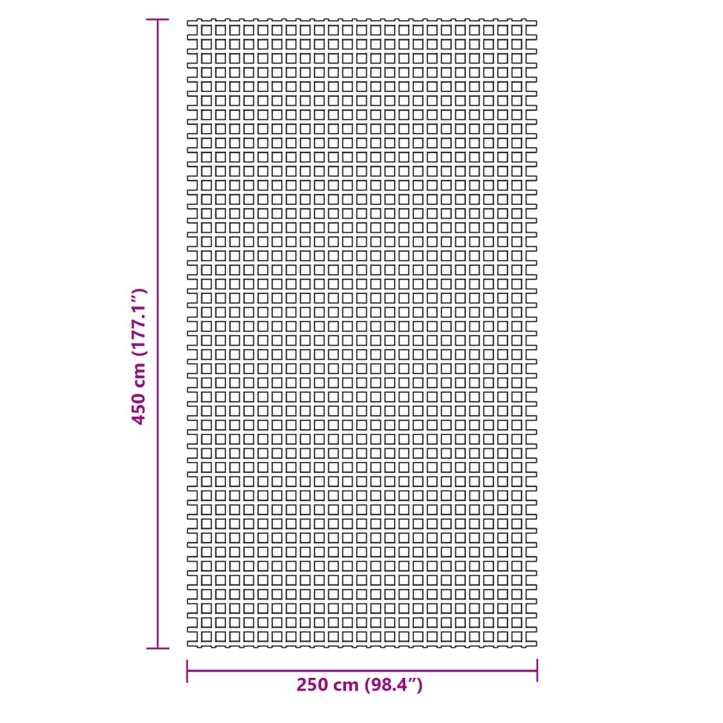 Tepih za šator plavi 4,5x2,5 m