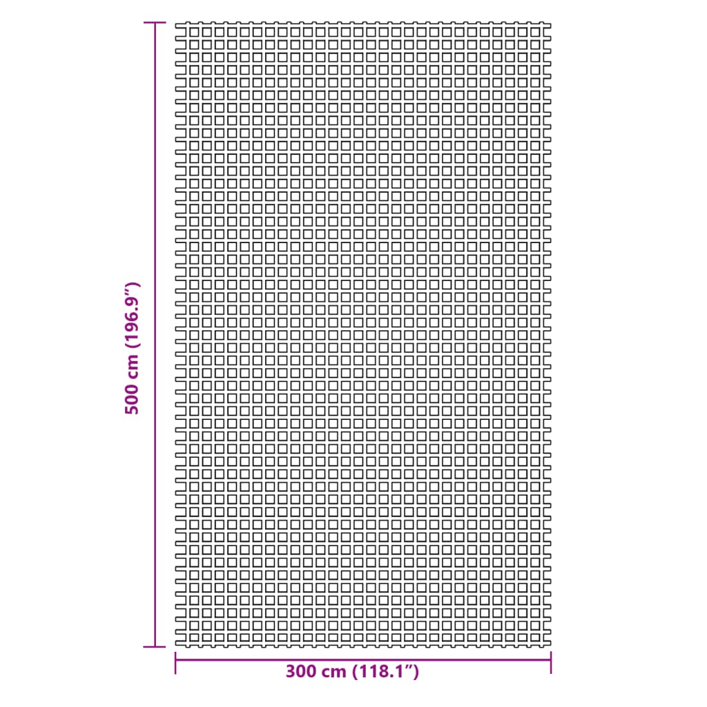 Tepih za šator plavi 5x3 m