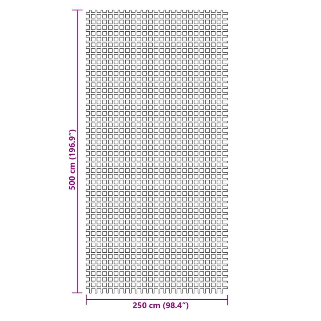 Tepih za šator zeleni 5x2,5 m