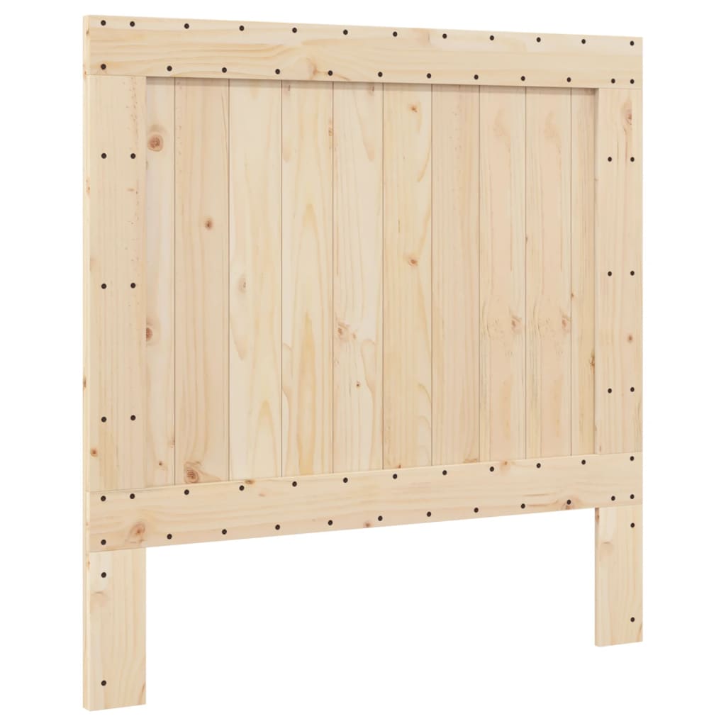 Okvir kreveta s uzglavljem 100 x 200 cm od masivne borovine
