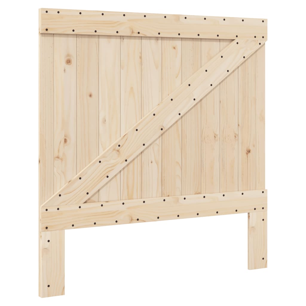 Okvir kreveta s uzglavljem 100 x 200 cm od masivne borovine