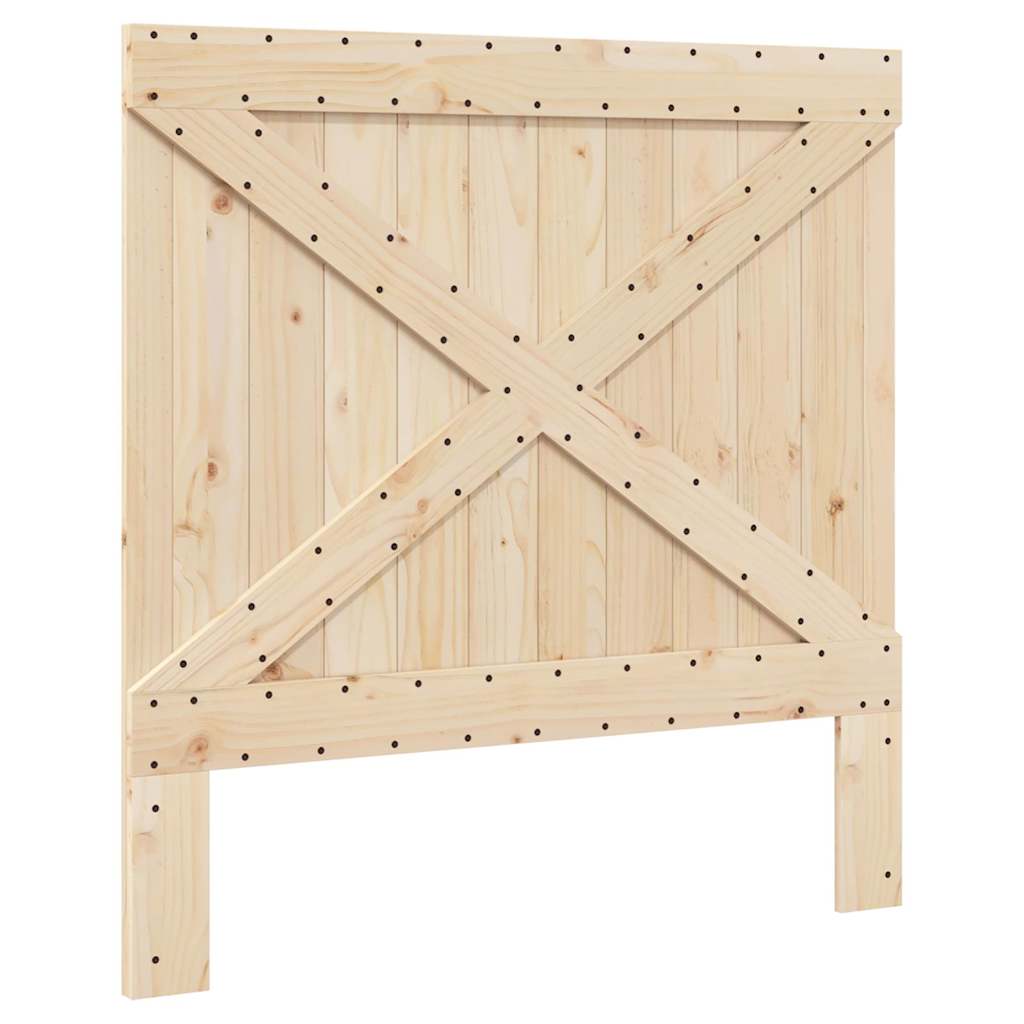 Okvir kreveta s uzglavljem 100 x 200 cm od masivne borovine