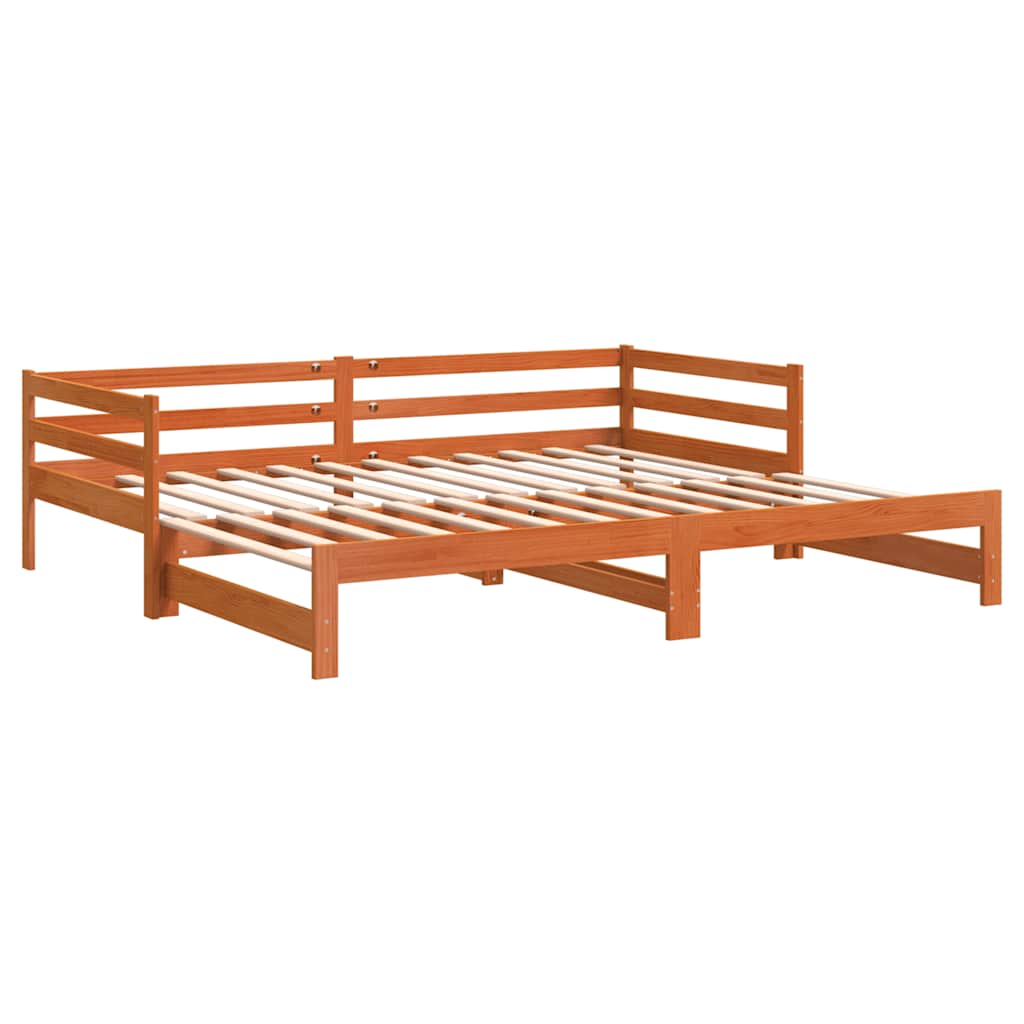 Dnevni krevet na razvlačenje voštano smeđi 90x200 cm