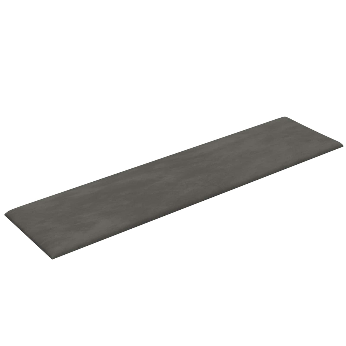 Zidna uzglavlja 12 kom. Tamnosiva Baršun 60 x 15 cm
