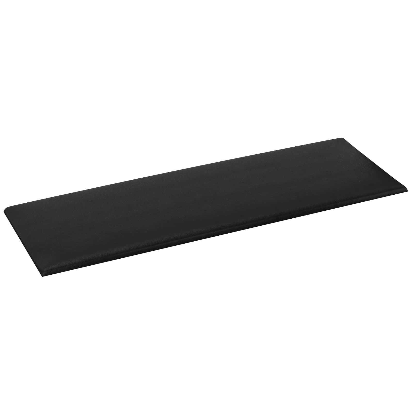 Zidna uzglavlja 12 pcs 90 x 30 cm Crna tkanina