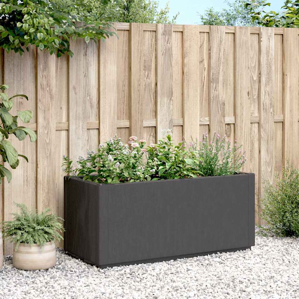 Vrtna sadilica tamnosiva 80x36x35 cm PP