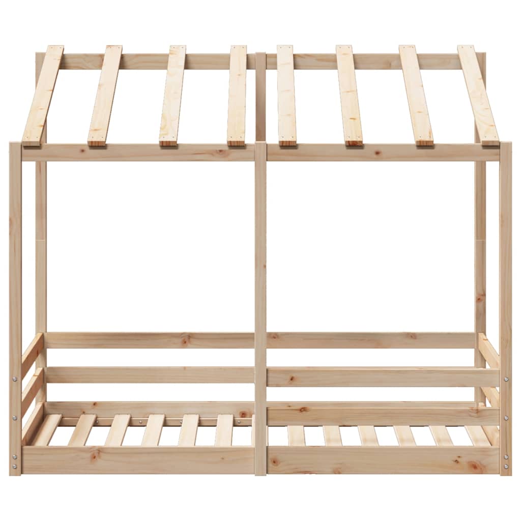 Dječji krevet s krovom 80 x 160 cm od masivne borovine