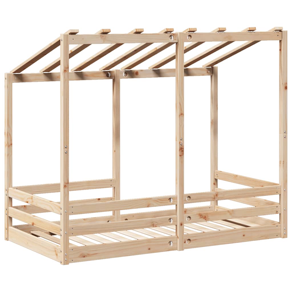 Dječji krevet s krovom 80 x 160 cm od masivne borovine