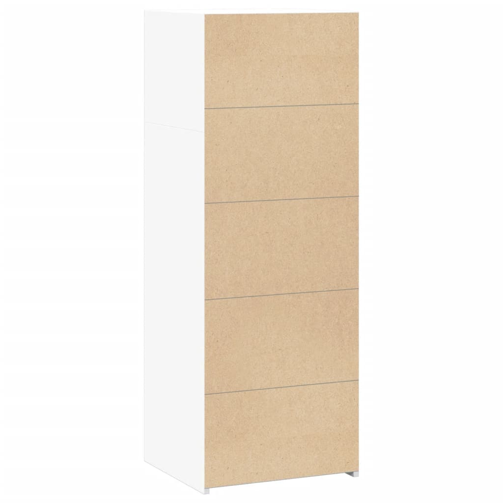 Visoka komoda bijela 40x41x124 cm od konstruiranog drva
