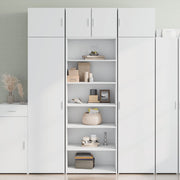 Visoka komoda bijela 70x41x185 cm od konstruiranog drva