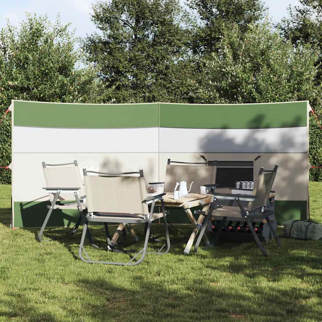 Kamperska vjetrobranska zaštita zelena 340 x 130 cm vodootporna