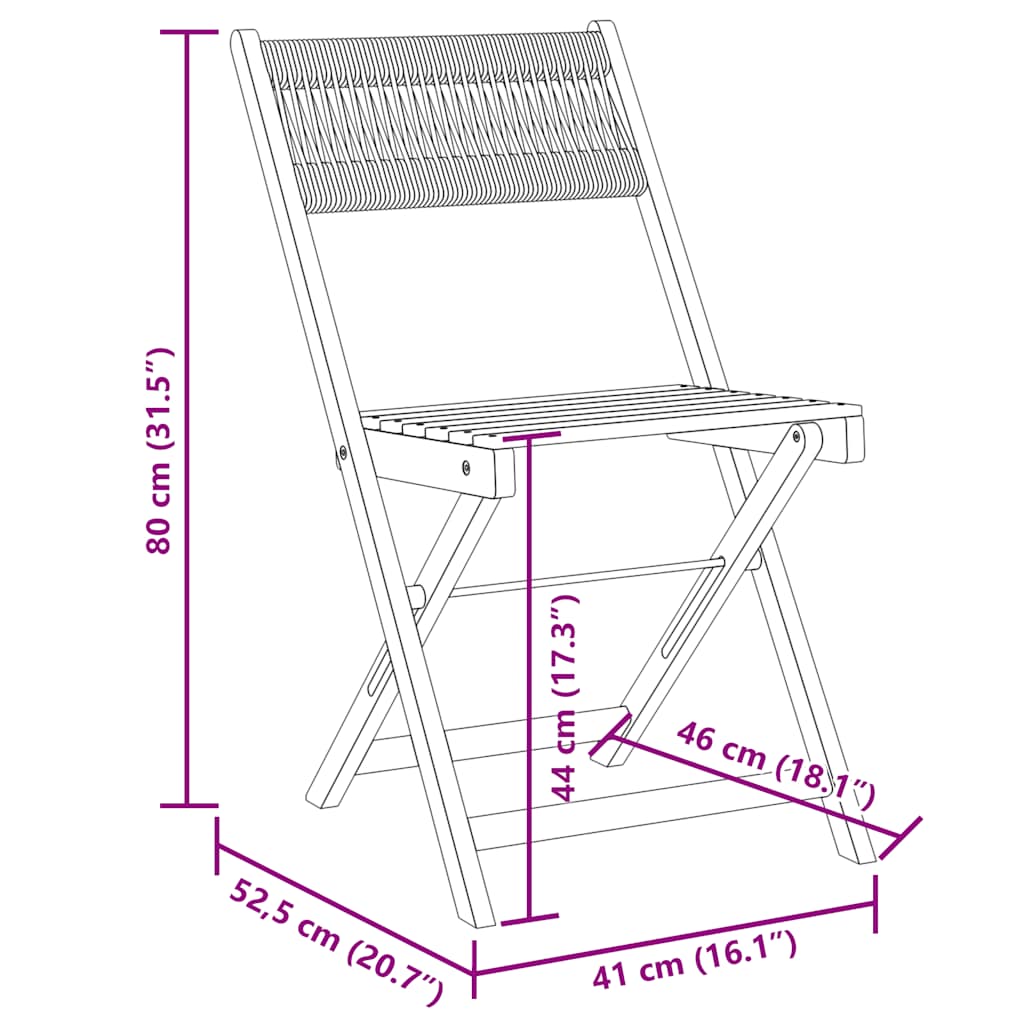 5-dijelni vrtni blagovaonski set crni polipropilen i drva Crna 90 x 90 x 75 cm
