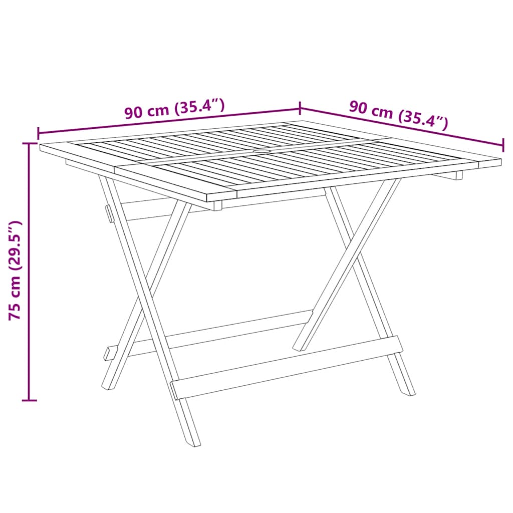 5-dijelni vrtni blagovaonski set crni polipropilen i drva Crna 90 x 90 x 75 cm