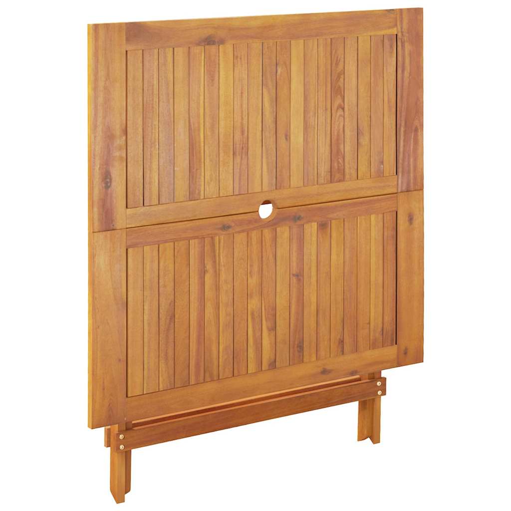 5-dijelni vrtni blagovaonski set crni polipropilen i drva Crna 90 x 90 x 75 cm