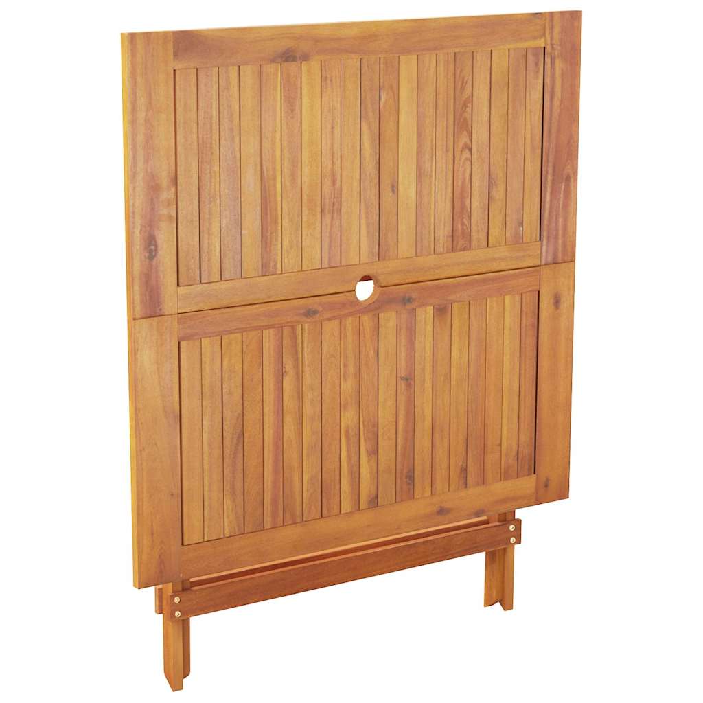 5-dijelni vrtni blagovaonski set poliratan i masivno drvo crni Crna 90 x 90 x 75 cm