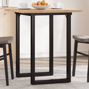 Blagovaonski stol O-oblika 60x60x75,5 cm od borovine i čelik