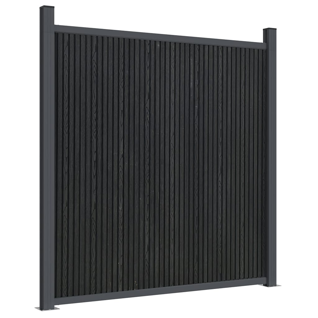 Panel za ogradu sivi 1737 x 186 cm WPC
