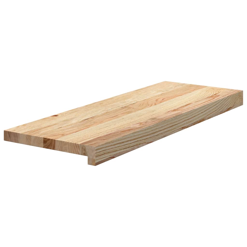 Gazišta za stepenice 20 kom od netretirane masivne hrastovine Smeđa 70 x 30 x 2 cm