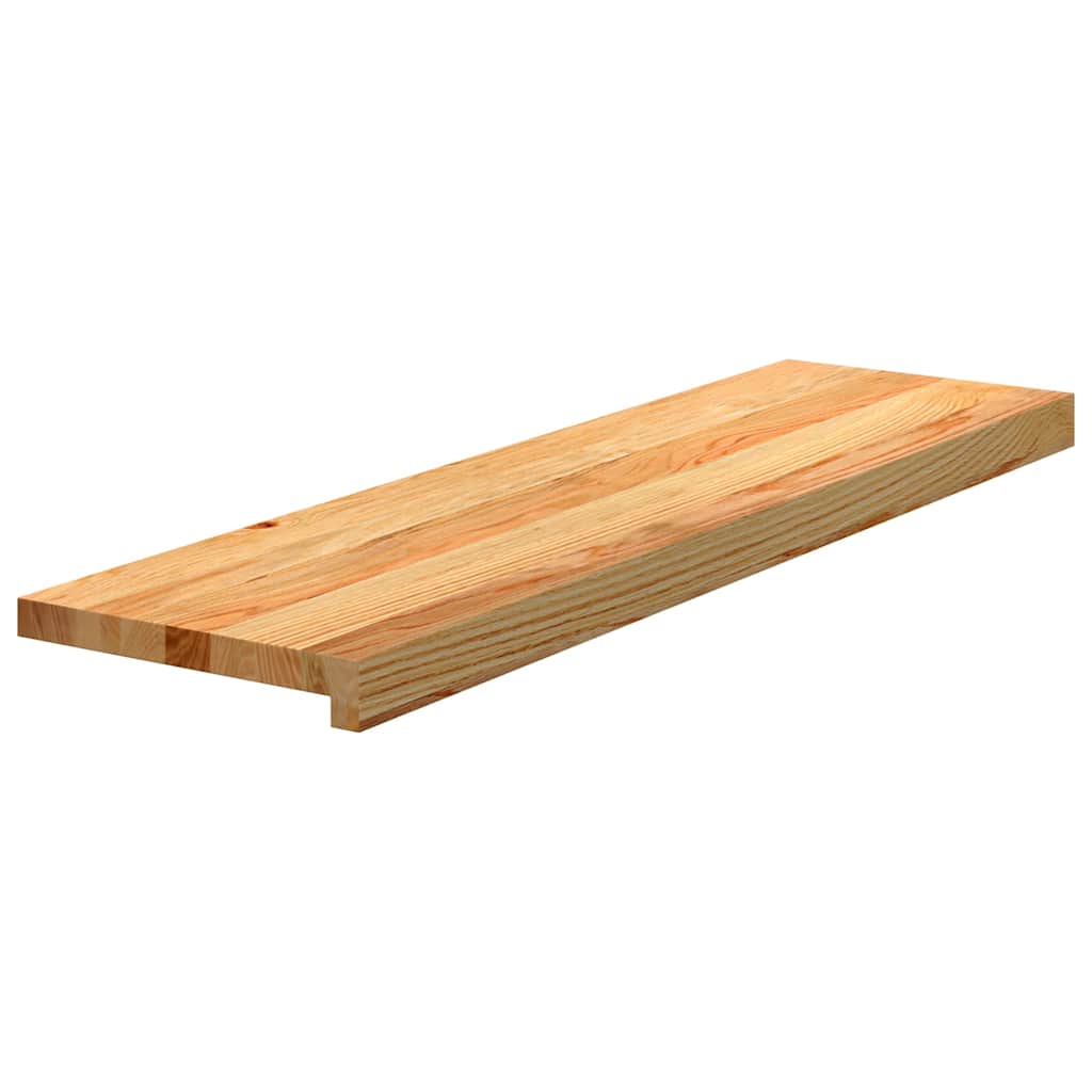 Gazišta za stepenice 4 kom od svjetlosmeđa masivne hrastovine 90 x 25 x 2 cm
