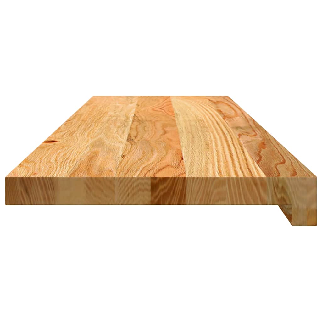 Gazišta za stepenice 4 kom od svjetlosmeđa masivne hrastovine 90 x 25 x 2 cm