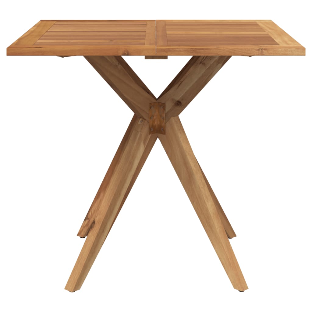 5-dijelni vrtni blagovaonski set od masivnog bagremovog drva Smeđa 85 x 85 x 75 cm
